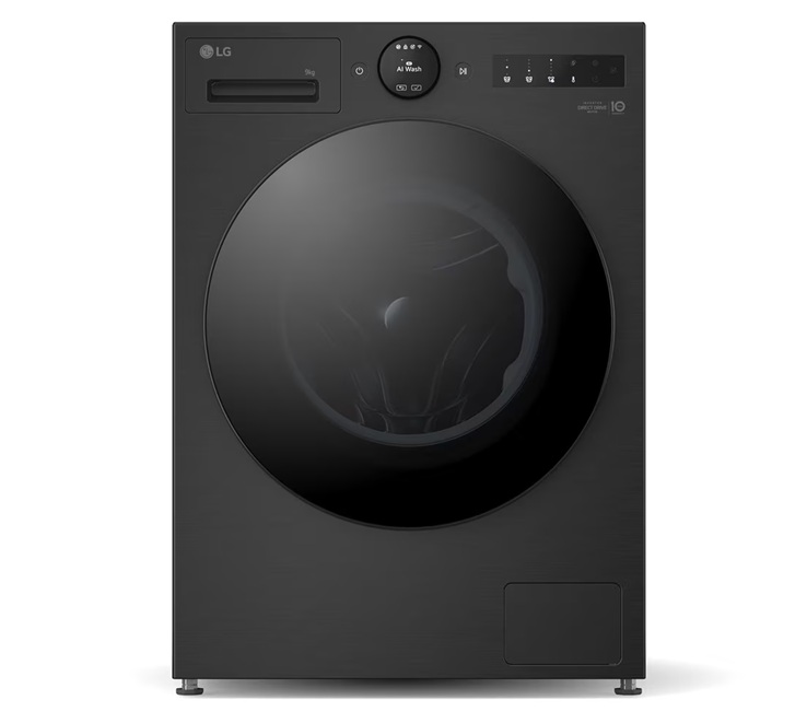 LG F4X7009TBB 9kg 1400rpm AI Direct Drive Washing Machine - A Rated - Black