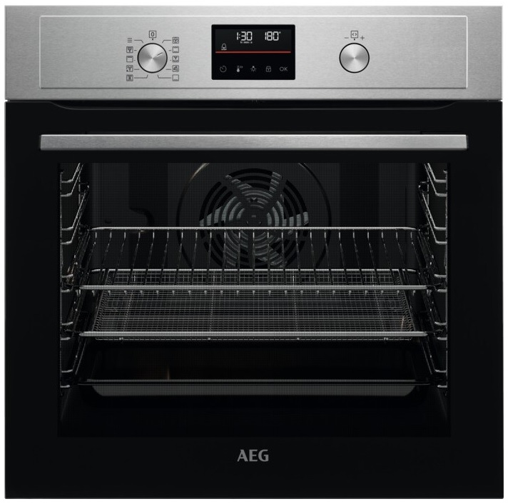 AEG 3000 Series BPX535A61M Pyrolytic Built In Electric Single Oven - Stainless Steel