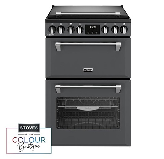 Stoves 444411843 Richmond Deluxe 60DF 60cm Dual Fuel Mini Range Cooker - Anthracite