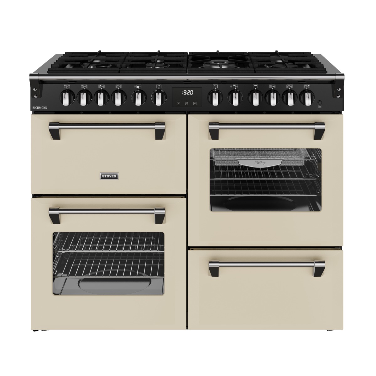 Stoves 444411863 Richmond 110DF 110cm Dual Fuel Range Cooker - Cream
