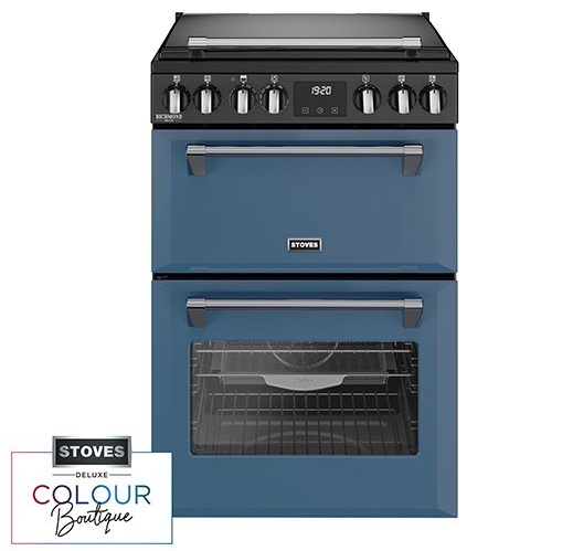 Stoves 444411999 Richmond Deluxe 60EI 60cm Electric Induction Mini Range Cooker - Twilight Blue