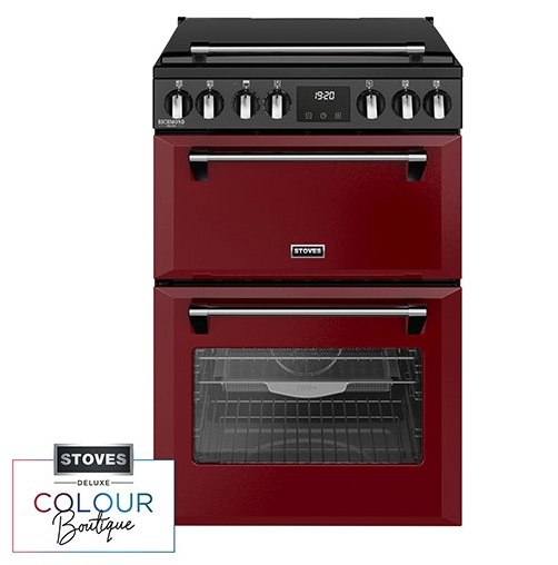 Stoves 444412002 Richmond Deluxe 60EI 60cm Electric Induction Mini Range Cooker - Garnet Red