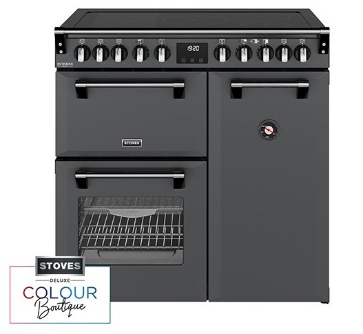 Stoves 444412009 Richmond Deluxe 90Ei RTY 90cm Electric Induction Range Cooker - Anthracite