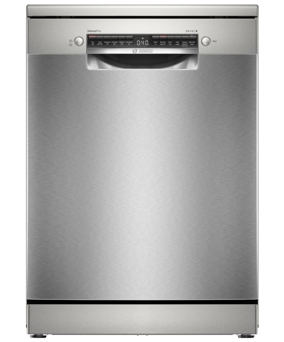 Bosch Series 4 SMS4EMI06G Standard Freestanding Dishwasher - B Rated - Silver Inox