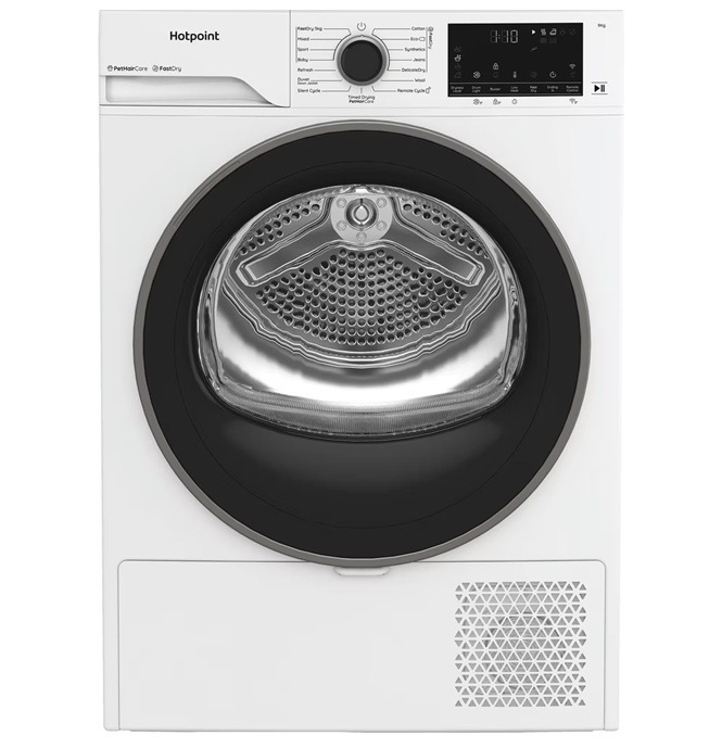 Hotpoint CHD94MWBSUK Heat Pump Tumble Dryer 9kg - White - A+++ Rated