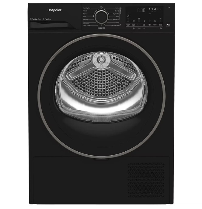 Hotpoint CHD94MBBSUK Heat Pump Tumble Dryer 9kg - Black - A+++ Rated