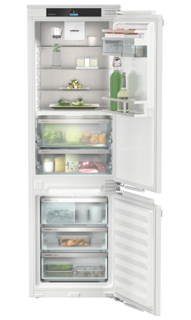 Liebherr Prime ICBNDI5163 Integrated BioFresh Frost Free Fridge Freezer, Door on Door