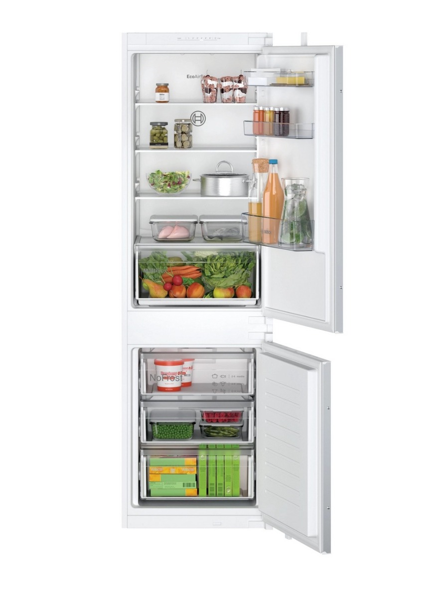 Bosch KIN86NSE0G Series 2 Frost Free Integrated Fridge Freezer - Sliding Hinge