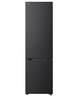 LG GBBS524AEV 60cm Frost Free Freestanding Fridge Freezer - Black Steel - A Rated