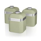 Swan SWKA1020GN Green Retro Storage Canisters