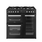 Belling Cookcentre 90DF 90cm Dual Fuel Range Cooker - Black