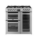 Belling Cookcentre 90DF 90cm Dual Fuel Range Cooker - Stainless Steel