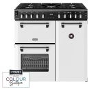 Stoves Richmond Deluxe 90DF 90cm Dual Fuel Range Cooker - Ice White