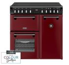 Stoves Richmond Deluxe 90Ei RTY 90cm Electric Induction Range Cooker - Garnet Red