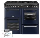 Stoves Richmond Deluxe 100DF 100cm Dual Fuel Range Cooker - Midnight Blue