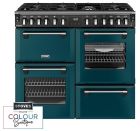 Stoves Richmond Deluxe 100DF 100cm Dual Fuel Range Cooker - Deep Marine