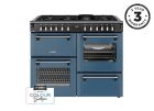 Stoves 444412029 Richmond Deluxe 110DF 110cm Dual Fuel Range Cooker - Twilight Blue