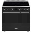 Smeg C92IPMB2 image of 90cm range cooker in matt black