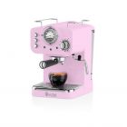 Swan SK22110PN Pink Retro Espresso Coffee Machine