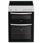 Indesit ITE6VMW 60cm electric cooker in white