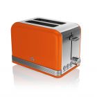 Swan ST19010ON Orange Retro Style 2 Slice Toaster