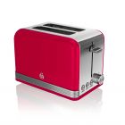 Swan ST19010RN Red Retro Style 2 Slice Toaster