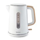 Tower Scandi T10037 White Kettle With Wooden Accents