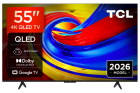 TCL 55P7L-UK 55" 4K HDR QLED Direct LED Google TV - Black