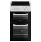 Hotpoint HTE5VCW 50cm Electric Cooker In White