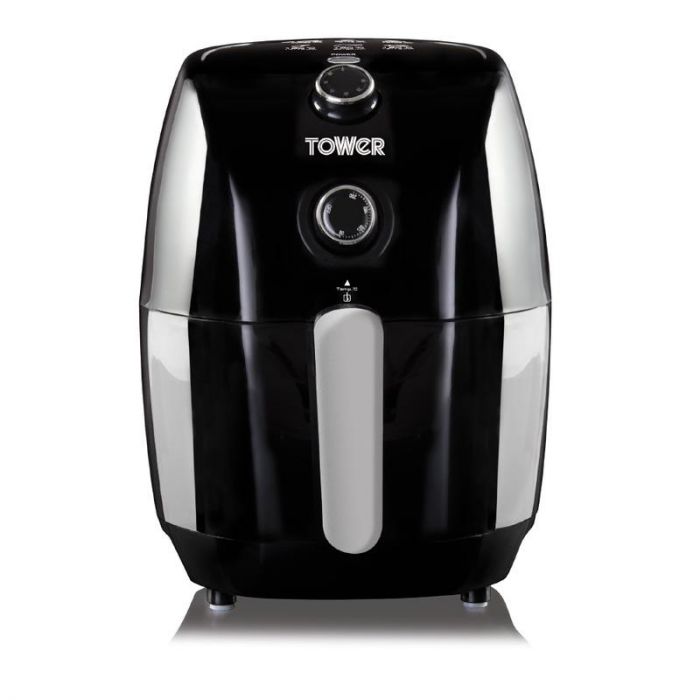 Tower T17025 Compact Manual Air Fryer, Black