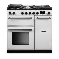 Rangemaster AURA90DFP/19275 image of 90cm range cooker in white