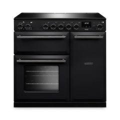 Rangemaster AURA90EIP/19284 90cm Induction Range Cooker - Black With Onyx Trim
