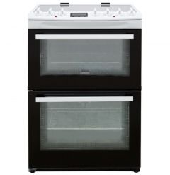 Zanussi ZCV69360WA 60cm Double Oven Electric Cooker With Steam Function - White