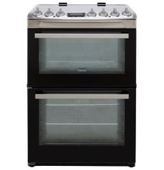 Zanussi ZCV69360XA 60cm Double Oven Electric Cooker With Steam Function - Stainless Steel