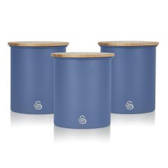 Swan SWKA17513BLUN Nordic Blue Set Of Storage Canisters