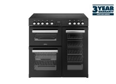 Belling 444411791 Cookcentre 90E 90cm Electric Range Cooker - Black