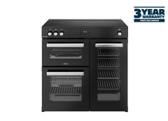 Belling 444411795 Cookcentre 90EI 90cm Electric Induction Range Cooker - Black