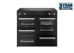 Belling 444411801 Cookcentre 100EI 100cm Electric Induction Range Cooker - Black