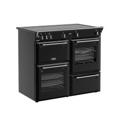 Stoves Richmond Deluxe 100Ei ZLS 100cm Zoneless Electric Induction Range Cooker - Black