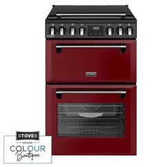 Stoves Richmond Deluxe 60EI 60cm Electric Induction Mini Range Cooker - Garnet Red