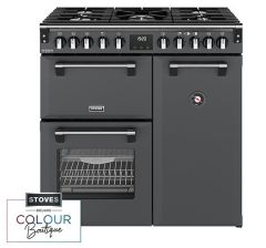 Stoves Richmond Deluxe 90DF 90cm Dual Fuel Range Cooker - Anthracite