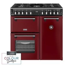 Stoves Richmond Deluxe 90DF 90cm Dual Fuel Range Cooker - Midnight Blue