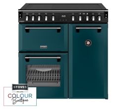Stoves Richmond Deluxe 90Ei RTY 90cm Electric Induction Range Cooker - Deep Marine
