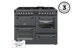 Stoves 444412027 Richmond Deluxe 110DF 110cm Dual Fuel Range Cooker - Anthracite Grey
