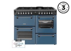 Stoves 444412029 Richmond Deluxe 110DF 110cm Dual Fuel Range Cooker - Twilight Blue