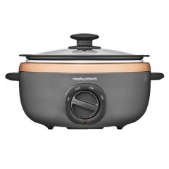 Morphy Richards Sear & Stew Oval 3.5L Slow Cooker 460016 - Grey