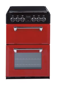 Stoves Richmond 550E 55cm Electric Mini Range Cooker With Cast Lid, Jalapeno Red