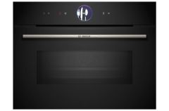 Bosch CMG7361B1B Series 8 Built In Compact Oven With Microwave - Black