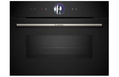 Bosch CMG7761B1B Series 8 Pyrolytic Built In Compact Oven With Microwave - Black