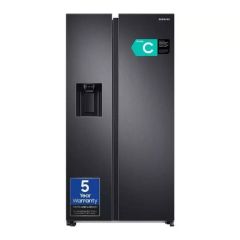 Samsung RS68A884CB1 American Fridge Freezer With Ice & Water - C Rated - Black Steel